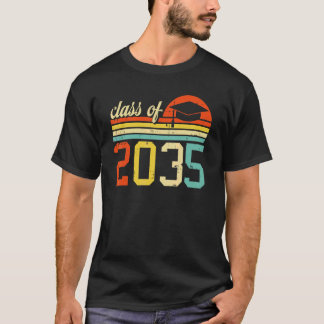 Klas van 2035 Retro Pre K Kleuterschool Pre School T-shirt