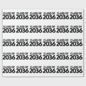 Klas van 2036 cadeaupapier (Vlak)