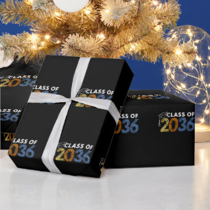 Klas van 2036 Groei Met Mij Eerste Dag Van School Cadeaupapier