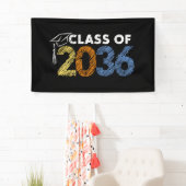 Klas van 2036 Groei Met Mij Eerste Dag Van School Spandoek (Insitu)
