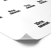 Klas van 2037 Groei Met Mij Handafdruk Pre-k 12e L Poster (Hoek)