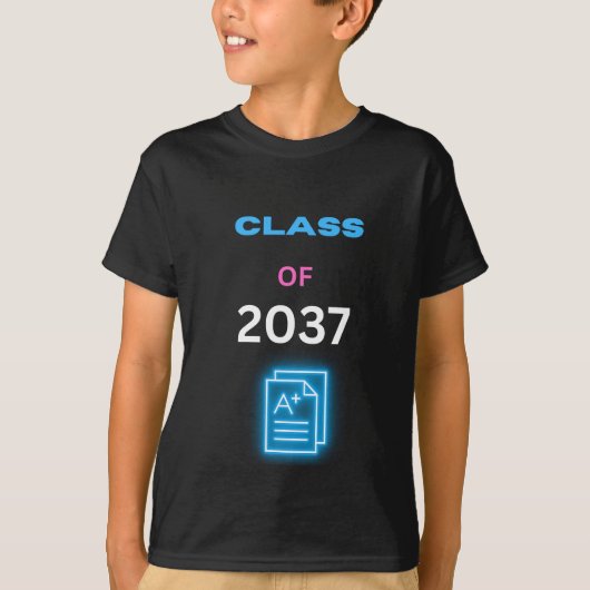 Klas van 2037 rapportkoord t-shirt (Voorkant)