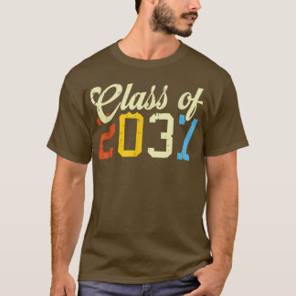 Klas van 2037 Retro PreK Kleuterschool Preschool S T-shirt