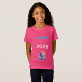 Klas van 2038 met rugzak t-shirt (Voorkant volledig)