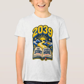 Klas van 2039 Boek Verhaal Begint Hier Tri-Blend Shirt
