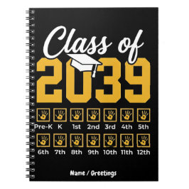 Klas van 2039 Handafdruk Checklijst Terug naar sch Notitieboek