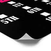 Klas van 2039 Kleuterschool Afstuderen 12e Klas Poster (Hoek)