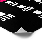 Klas van 2040 Afstuderen 12e klas Kleuterschool Poster (Hoek)
