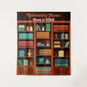Klas van 20XX Universiteitsbibliotheek Foto Achter Wandkleed (Voorkant)