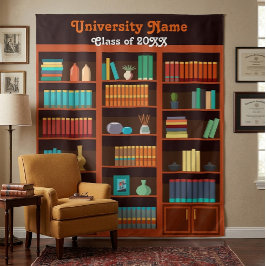 Klas van 20XX Universiteitsbibliotheek Foto Achter Wandkleed