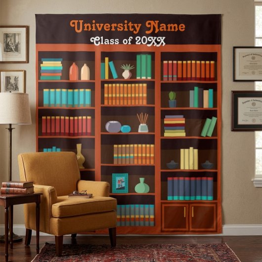 Klas van 20XX Universiteitsbibliotheek Foto Achter Wandkleed