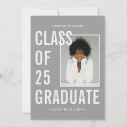 Klas van 26 foto afgestudeerde afstuderen aankondiging