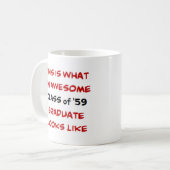 klas van '59 afgestudeerd koffiemok (Voorkant links)