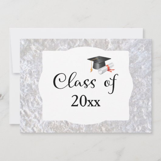 Klas van aangepast jaar marmer grote afdruk kaart (Voorkant)