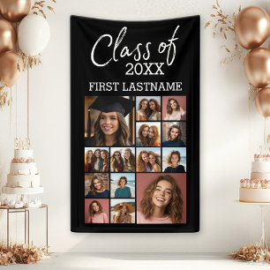 Klas van ADD YEAR -- Afstuderen Zwart - 14 Foto Spandoek