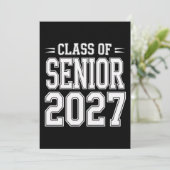 Klas van afgestudeerden 2027 Afstudeerfeest Trots Aankondiging (Staand voorkant)