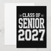 Klas van afgestudeerden 2027 Afstudeerfeest Trots Kaart (Voorkant / Achterkant)