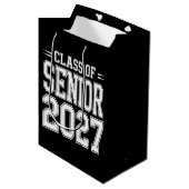 Klas van afgestudeerden 2027 Afstudeerfeest Trots Medium Cadeauzakje (Voorkant Gekanteld)