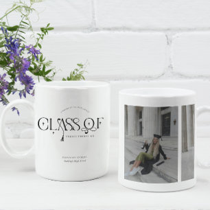 Klas van Afstudeer Twee Foto Koffiemok