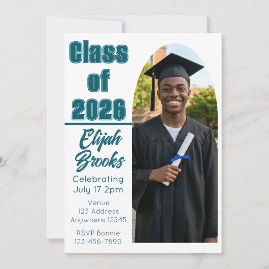 Klas van Boog Afbeelding Afstuderen Kaart (Voorkant)