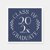 Klas van het jaar afgestudeerd chic typografie mar servet (Voorkant)