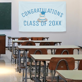 Klas van het Jaar Gefeliciteerd School Afstuderen Spandoek