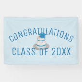 Klas van het Jaar Gefeliciteerd School Afstuderen Spandoek (Horizontaal)