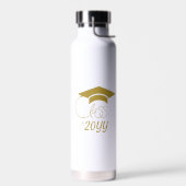 Klas van -Inspirerende Spreuk-Modern Goud Waterfles (Links)