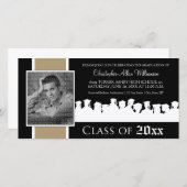 Klas van [JAAR] Afstudeeraankondiging: taupe (Voorkant / Achterkant)