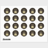 Klas van klassieke ronde sticker (Vel)