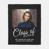Klas van met aangepast jaar en middelbare school fleece deken (Voorkant)