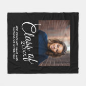 Klas van met aangepast jaar en middelbare school fleece deken (Voorkant (Horizontaal))
