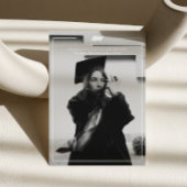 Klas van moderne afstudeerhoed foto afstuderen kaart