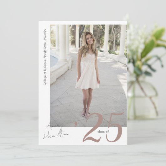 Klas van Script Graduate Card 5 Foto's Kaart (Staand voorkant)