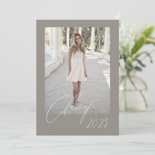 Klas van Script Graduate Card 5 foto's Kaart (Staand voorkant)