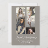 Klas van Script Graduate Card 5 foto's Kaart (Achterkant)