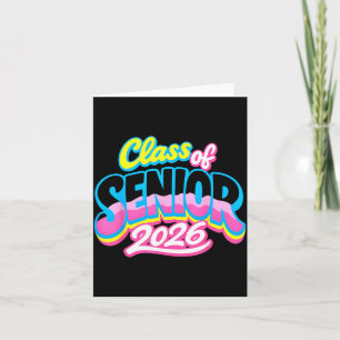 Klas van Senior 2026 Grad Kids Afstuderen Grappig Kaart