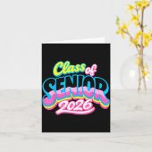 Klas van Senior 2026 Grad Kids Afstuderen Grappig Kaart (Gele Bloem)