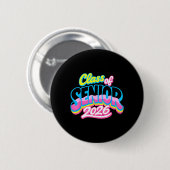 Klas van Senior 2026 Grad Kids Afstuderen Grappig Ronde Button 5,7 Cm (Voorkant /achterkant)