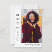 Klas van, verpleegkunde afstudeeraankondiging  bedankkaart (Voorkant)