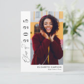 Klas van, verpleegkunde afstudeeraankondiging  bedankkaart (Staand voorkant)