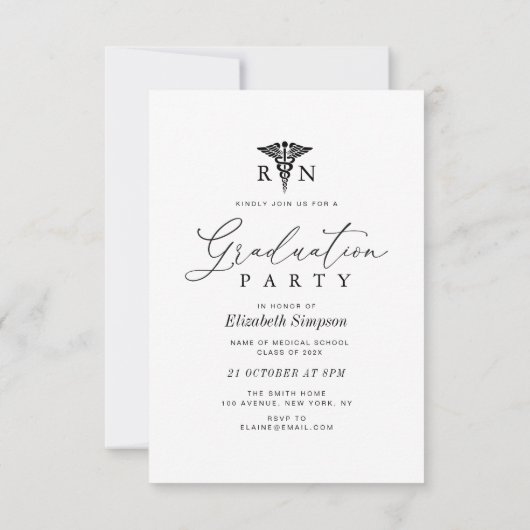 Klas van, verpleegkunde afstudeeraankondiging  bedankkaart (Achterkant)