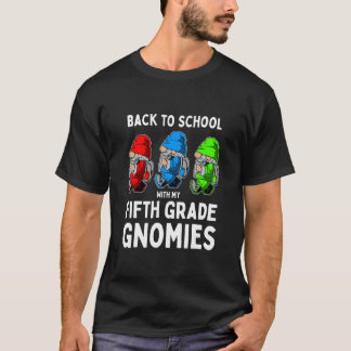Klas vijf Gnomies Leuk eerste schooldag Gnoom T-shirt