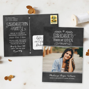 Klasbord Afstudeerfeest 2026 Foto Grad Feest Uitnodiging Briefkaart