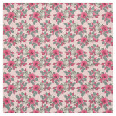 Klascactus, bloemen en luipaarden stof (Swatch)