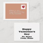 Klasgenoot Happy Valentijn's Day Whimsical Cool Notitiekaartje (Voorkant / Achterkant)