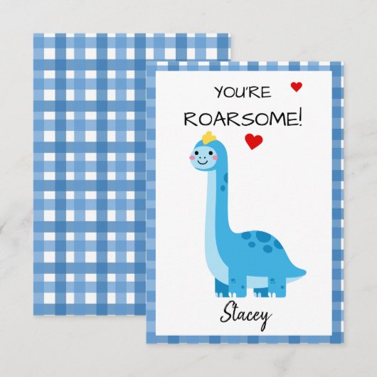 Klasgenoot Valentijn Dinosaurus Jij Bent Brulgeini (Voorkant / Achterkant)