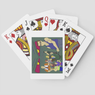 klasgenoten anime geïnspireerd pokerkaarten