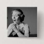 Klashanden Vierkante Button 5,1 Cm (Voorkant)