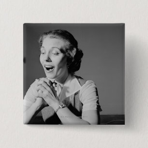 Klashanden Vierkante Button 5,1 Cm